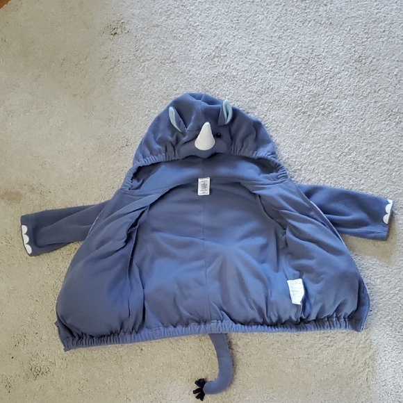 Carter's Soft Blue Baby Hoodie 18M - Picture 7 of 8